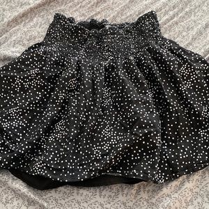 Flowy Polka Dot Mini Skirt